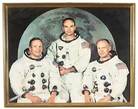 Neil Armstrong Single-Signed Framed Photo (JSA)