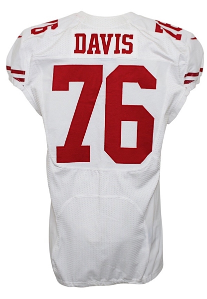 2012 Anthony Davis San Francisco 49ers Game-Used Jersey