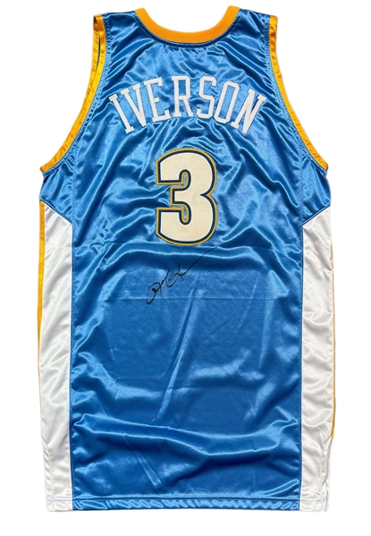 2007-08 Allen Iverson Denver Nuggets Game-Used & Autographed Jersey
