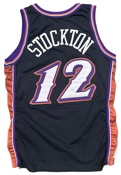 1999-00 John Stockton Utah Jazz Game-Used Alternate Jersey