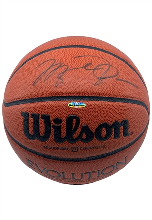 Michael Jordan Signed NBA Wilson Basketball (UDA)
