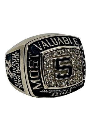 Joe DiMaggio 1941 MVP Commemorative Career Ring (10k & Real Diamonds)