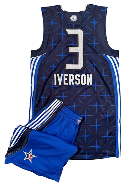 2010 Allen Iverson NBA All-Star Photoshoot Player-Worn Uniform (2)(Photo-Matched • Sourced from 76ers PR Director)