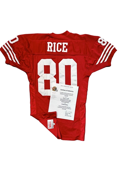 1/17/1993 Jerry Rice SF 49ers NFC Championship Game-Used Jersey (49ers LOA)