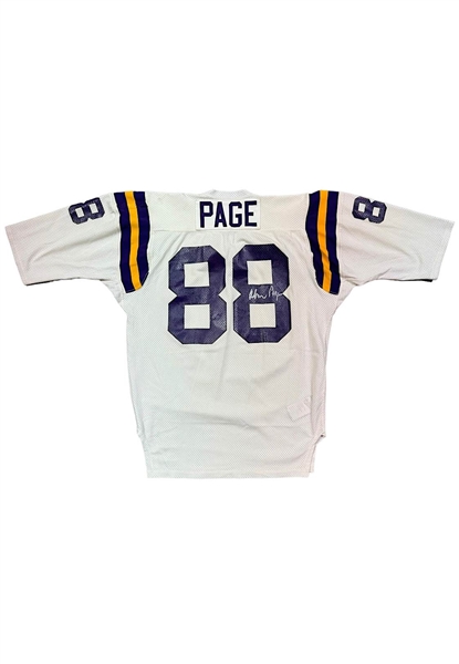 Circa 1973 Alan Page Minnesota Vikings Game-Used & Autographed Jersey (JSA • Purple People Eaters)