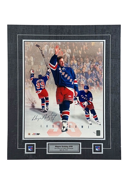 Wayne Gretzky Signed Mounted Display (WG Authentic COA)