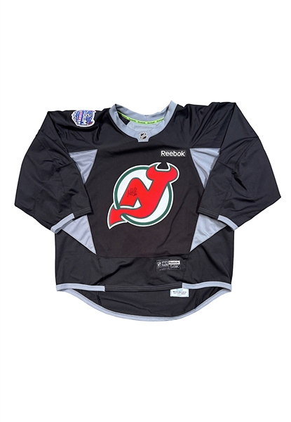 1/26/2014 Martin Brodeur Stadium Series Player-Worn & Autographed Practice Jersey (Yankee Stadium • MeiGray)