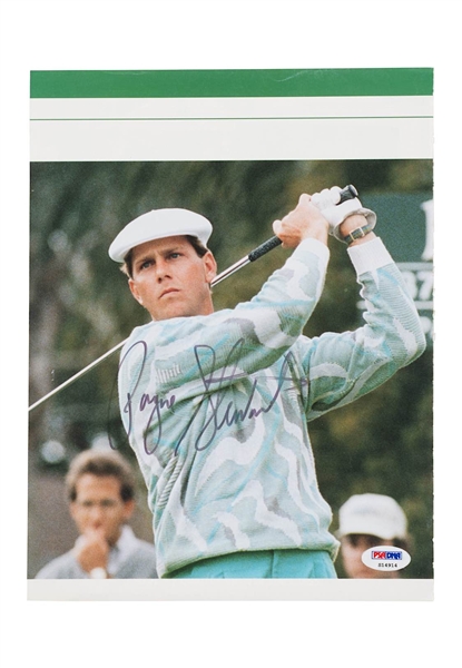 Payne Stewart Autographed Magazine Page (PSA/DNA)