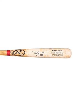 1998 Mark McGwire St. Louis Cardinals Game-Used & Autographed Bat (PSA/DNA GU 9.5 • 70 Home Run Season)