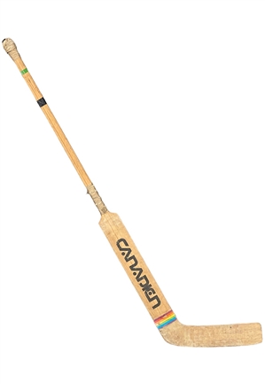 Circa 1981 Jim Craig Game-Used Goalie Stick (Sourced from Hartford Locker Room)