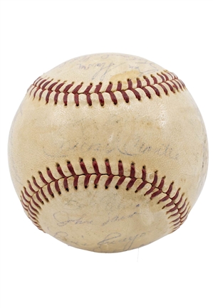 1961 NY Yankees Team Signed Baseball (Mantle & Maris • PSA)