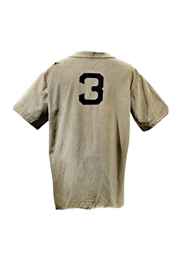 1932 Babe Ruth New York Yankees Game-Used Road Flannel Jersey Attributed To the Called Shot in the World Series