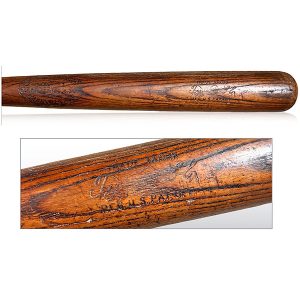 1905 Ty Cobb Detroit Tigers Rookie Vault Marked Game-Used Bat