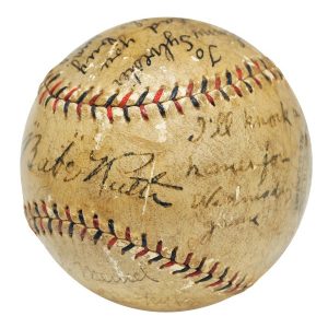 Famous Babe Ruth ball given to kid in hospital