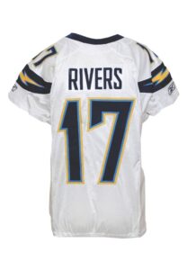 1/1/2012 Philip Rivers San Diego Chargers Game-Used Road Jersey