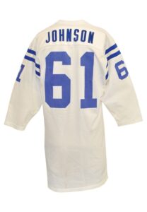 1/17/1971 Cornelius Johnson Baltimore Colts Super Bowl V Game-Used Jersey