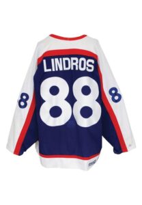 1/17/2004 & 1/20/2004 Eric Lindros NY Rangers Game-Used 1976-77 Vintage Alternate Jersey