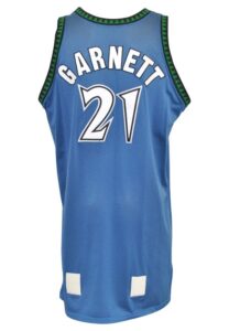 1/18/2003 Kevin Garnett Minnesota Timberwolves Game-Used Road Jersey (MeiGrayGroup LOA • Photo-Matched • 31-Point, 20-Rebound Performance)