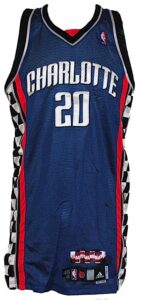 1/19/2008 Raymond Felton Charlotte Bobcats Game-Used & Autographed Nascar Nights Alternate Jersey