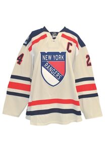 1/2/2012 Ryan Callahan New York Rangers Game-Used Winter Classic Road Jersey