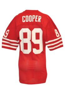 1/20/1985 Earl Cooper San Francisco 49ers Super Bowl XIX Game-Used & Autographed Home Jersey