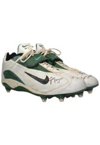 1/20/2008 Brett Favre Green Bay Packers NFC Championship Game-Used & Autographed Cleats