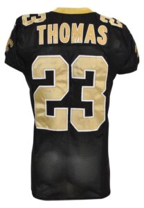 1/24/2010 Pierre Thomas New Orleans Saints NFC Championship Game-Used Home Jersey