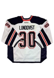 1/26 & 1/29 2014 Henrik Lundqvist NHL Stadium Series Game-Used & Autographed Jersey