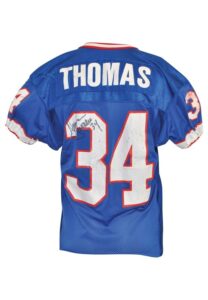 1/30/1994 Thurman Thomas Buffalo Bills Super Bowl XXVIII Game-Used & Autographed Jersey