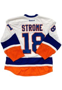 1/4/15 Ryan Strome NY Islanders Game-Used Jersey