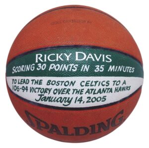 1/4/2005 Ricky Davis Boston Celtics Game Ball