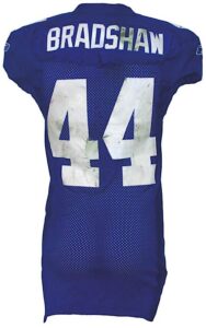 1/6/2008 Ahmad Bradshaw New York Giants Game-Used Wild Card Game Playoff Jersey