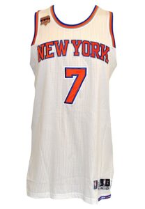 1/6/2017 Carmelo Anthony New York Knicks Game-Used Road Jersey