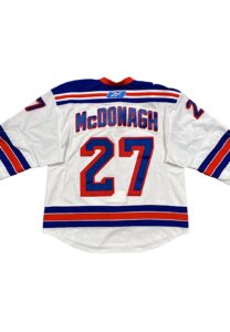 1/7/2011 Ryan McDonagh NY Rangers NHL Debut Game-Used Jersey