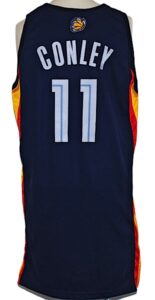 10/11/2007 Mike Conley, Jr. Rookie Memphis Grizzlies Game-Used Europe Live ‘07 Madrid Road Jersey (NBA Letter) 