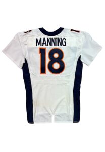 10/12/2014 Peyton Manning Denver Broncos Game-Used Road Jersey