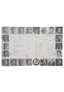 10/14/1968 Miami Floridians ABA Pre-Season Inaugural Year Team Signed Program