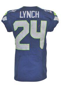 10/14/2012 Marshawn Lynch Seattle Seahawks Game-Used Home Uniform With Towel & Socks