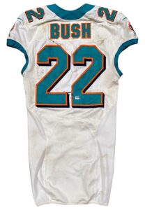 10/14/2012 Reggie Bush Miami Dolphins Game-Used & Autographed Jersey