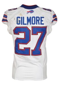 10/14/2012 Stephon Gilmore Rookie Buffalo Bills Game-Used & Autographed Road Jersey