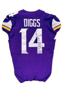 10/14/2018 Stefon Diggs Minnesota Vikings Game-Used & Signed Jersey