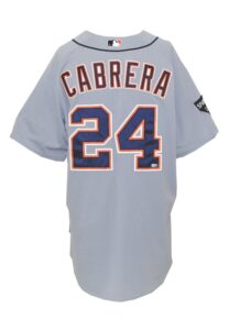 10/15/2011 Miguel Cabrera Detroit Tigers Game-Used ALCS Road Jersey