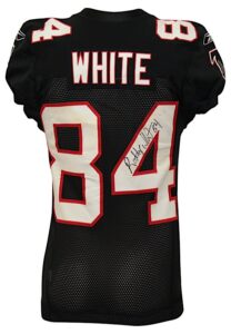 10/16/2011 Roddy White Atlanta Falcons Game-Used & Autographed Throwback Jersey