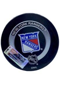 10/18/2003 Mark Messier NY Rangers Game-Used Goal Puck