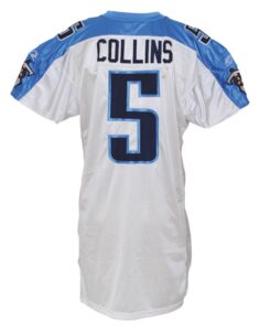 10/18/2009 Kerry Collins Tennessee Titans Game-Used Road Jersey