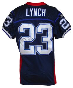 10/19/2008 Marshawn Lynch Buffalo Bills Game-Used & Autographed Home Jersey