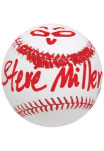 10/2/2010 Steve Miller Single-Signed Baseball with “Gangster of Love” Inscription