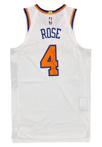 10/21/2022 Derrick Rose NY Knicks Game-Used & Signed Jersey