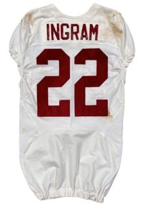 10/23/2010 Mark Ingram Alabama Crimson Tide Game-Used & Autographed Road Jersey