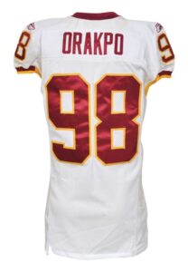 10/23/2011 Brian Orakpo Washington Redskins Game-Used Road Jersey